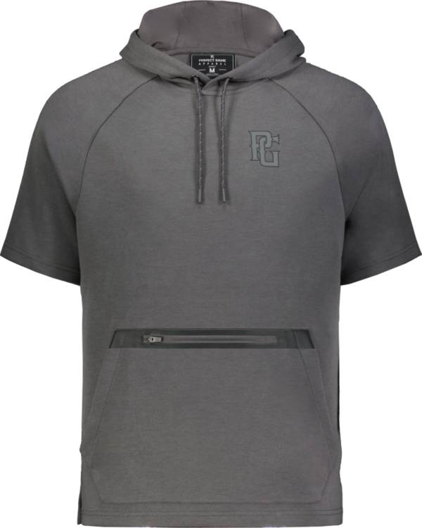 Elongated short sleeve clearance hoodie