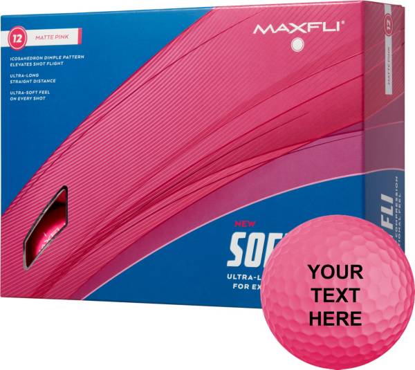 Maxfli 2023 Softfli Matte Pink Personalized Golf Balls product image