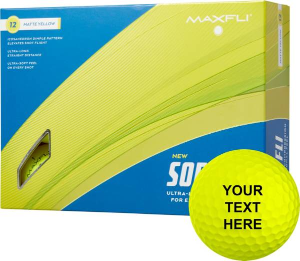 Maxfli 2023 Softfli Matte Yellow Personalized Golf Balls product image