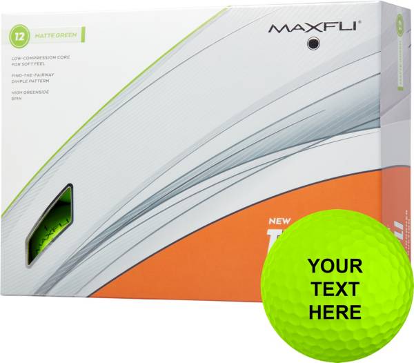 Maxfli 2023 Trifli Matte Green Personalized Golf Balls Golf Galaxy