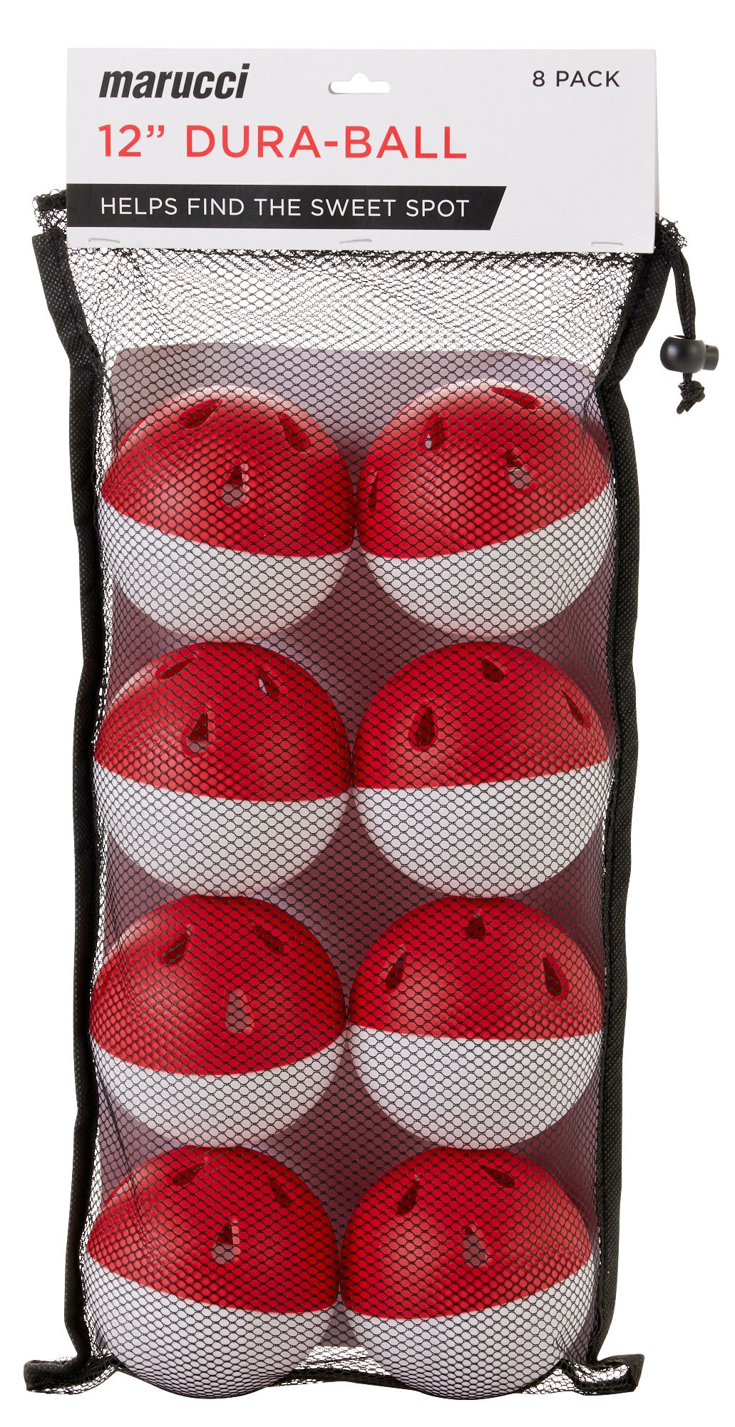 Marucci 12" Softball Training Dura Balls – 8 Pack