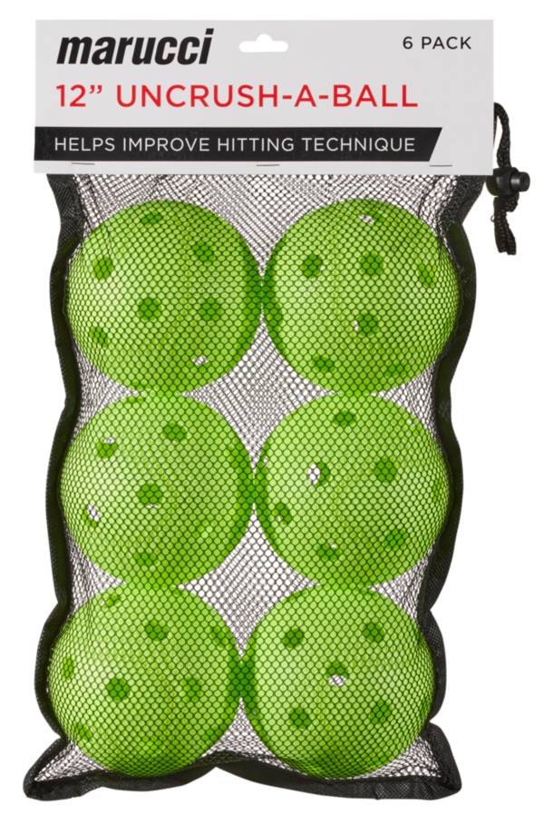 Marucci 12" Plastic Uncrushable Training Softballs 6 Pack Dick's