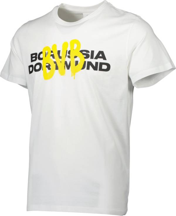 Sport Design Sweden Borussia Dortmund TwoHit Wordmark White TShirt Dick's Sporting Goods
