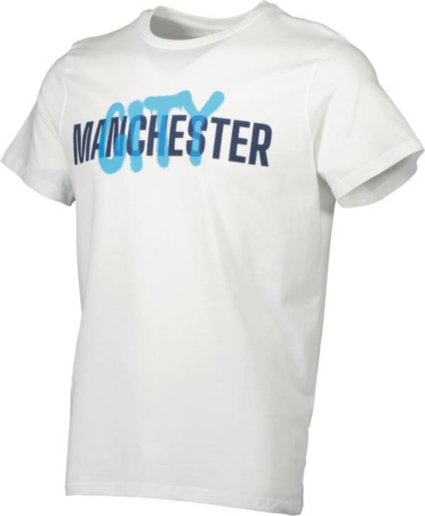 Sport Design Sweden Manchester City TwoHit Wordmark White TShirt Dick's Sporting Goods