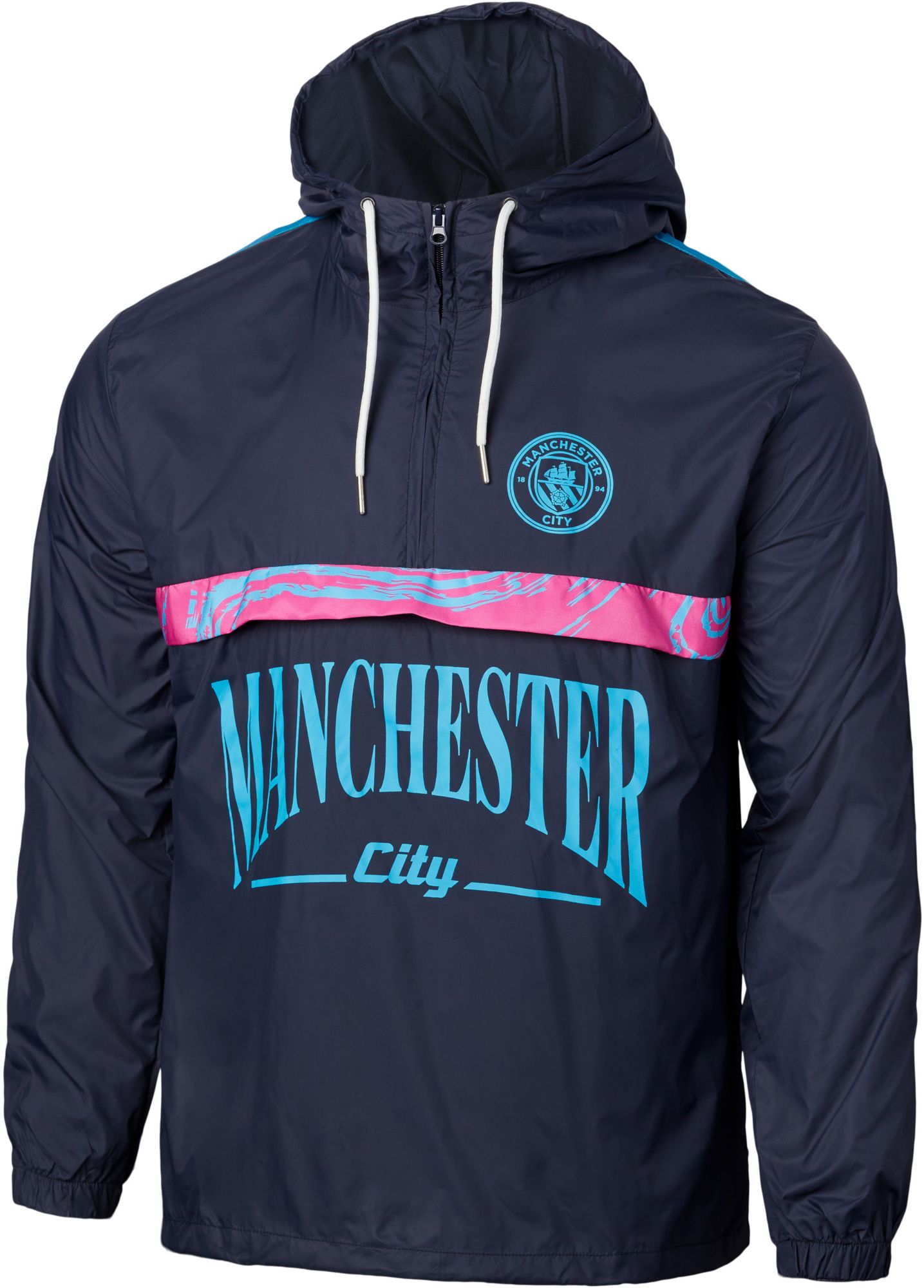 Sport Design Sweden Manchester City Graphic Navy Anorak Quarter-Zip Pullover Jacket product image