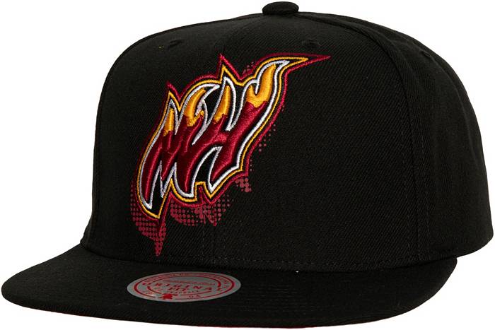 Mitchell and Ness Adult Miami Heat Big Face Adjustable Snapback Hat