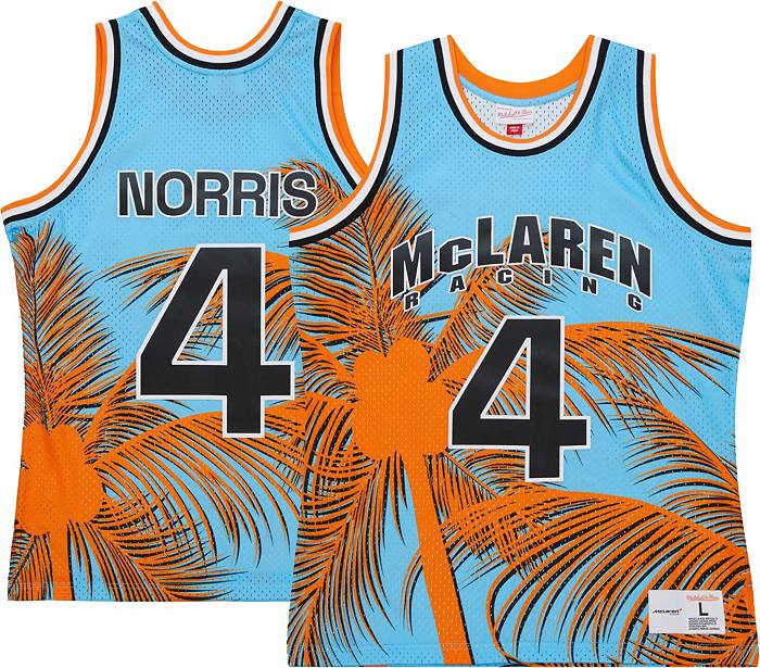 McLaren Racing F1 Special Edition Miami GP Lando Norris Mitchell & Ness Basketball Jersey