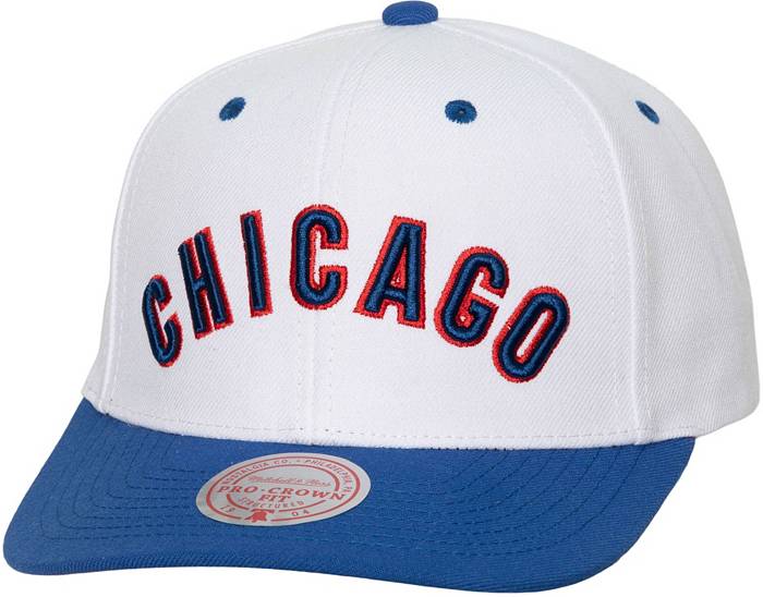 Mitchell & Ness Chicago Cubs White Coop Evergreen Snapback Hat