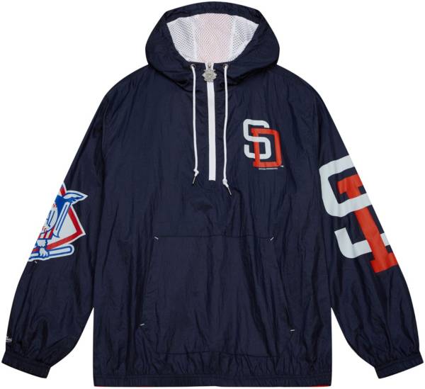 Mitchell & Ness Men's San Diego Padres Navy OG 2.0 Windbreaker Jacket