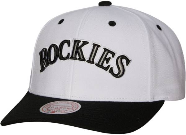 Mitchell & Ness Colorado Rockies White Coop Evergreen Snapback Hat product image