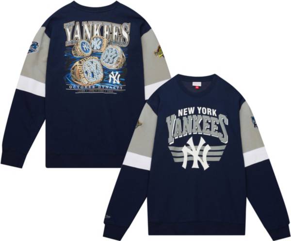 Mitchell & Ness Men's New York Yankees Navy All Over 3.0 Crew Neck ...