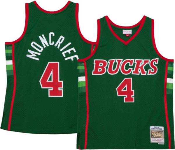 Mitchell and Ness Men's Milwaukee Bucks 1983 Sidney Moncrief #4 Swingman  Jersey