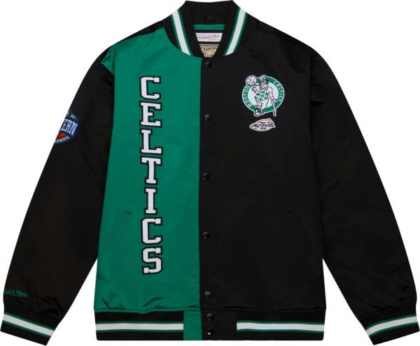 Mitchell and Ness Men s Boston Celtics Green Satin Jacket Dick s