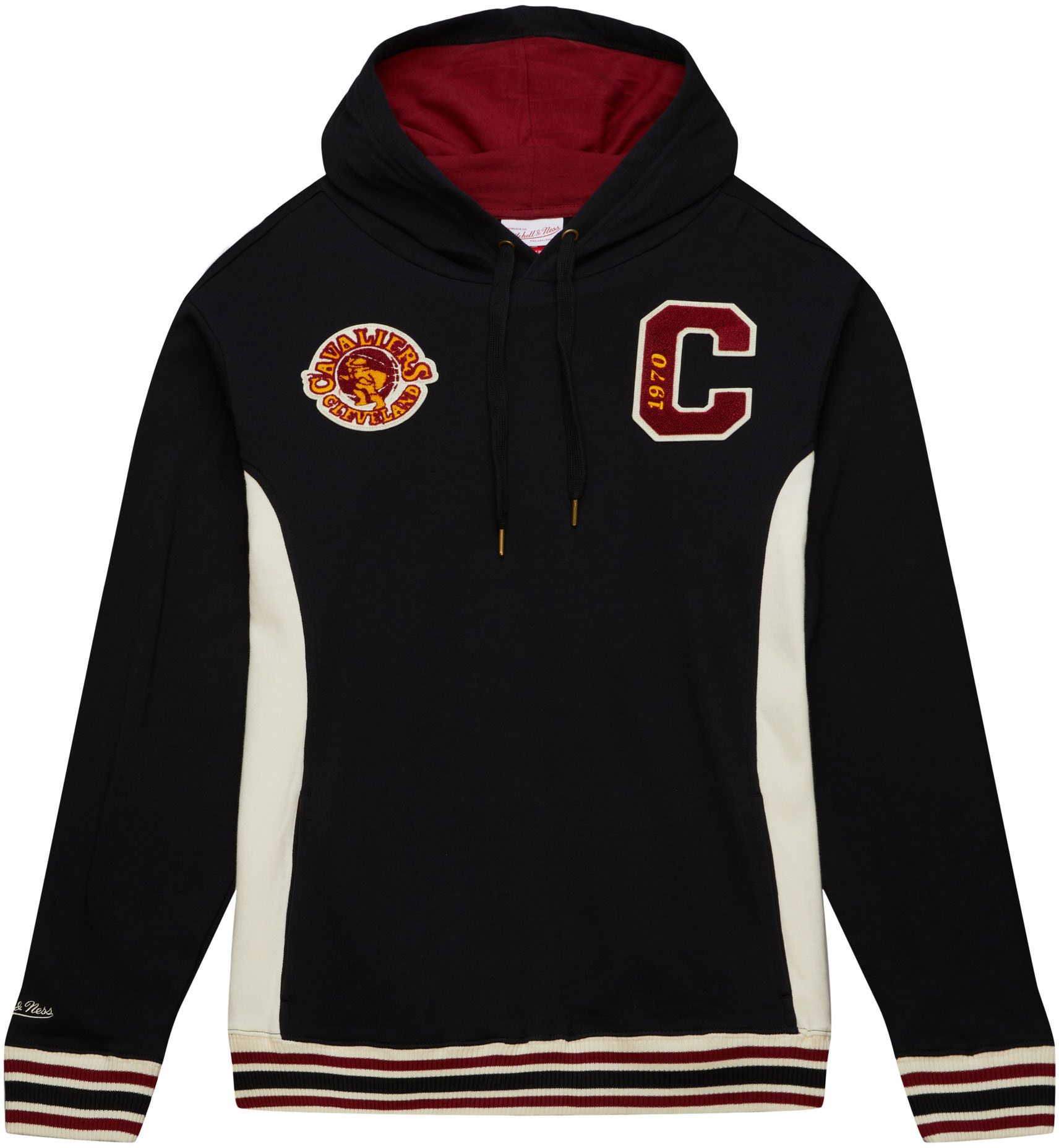 Mitchell and Ness Men's Cleveland Cavaliers Black French Terry Hoodie