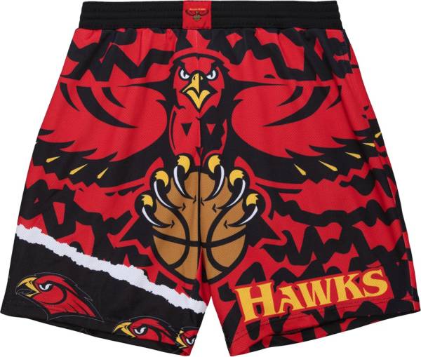 Mitchell & Ness Men's Atlanta Hawks Black Jumbotron Swingman Shorts product image