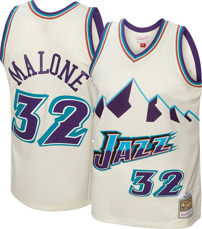 Mitchell & Ness Men's Utah Jazz Karl Malone Swingman Jersey White XL