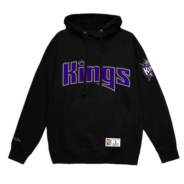 Mitchell and Ness Men s Sacramento Kings Black All In Hoodie