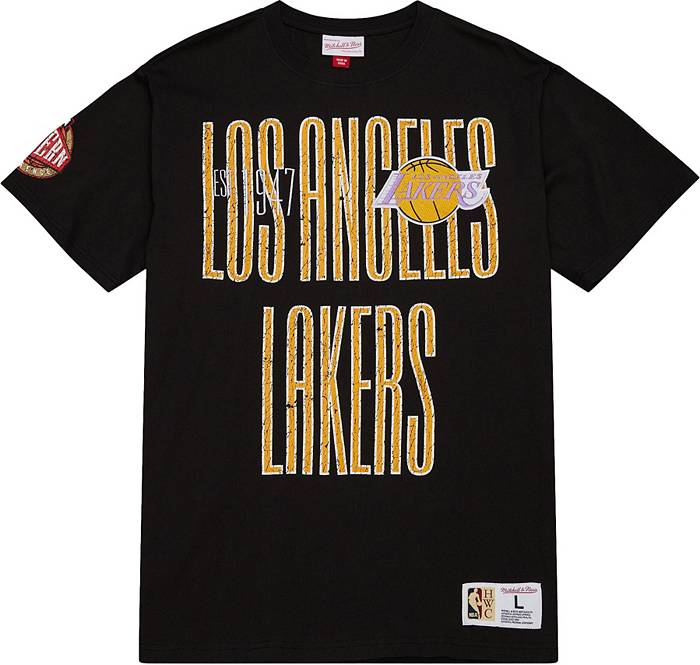 MITCHELL & NESS NBA LOS ANGELES LAKERS LOGO TEE GOLD
