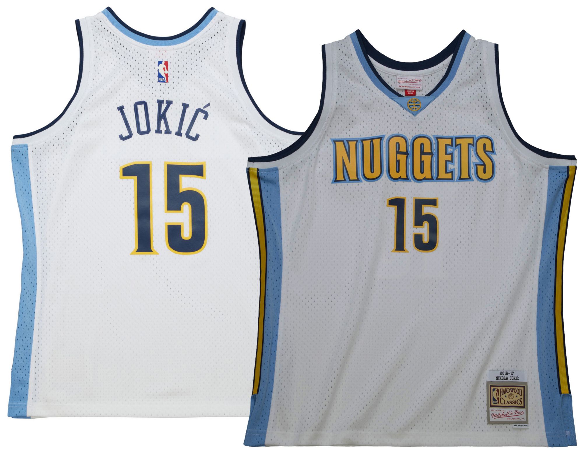 Mitchell and Ness Men's Denver Nuggets 2016 Nikola Jokic #15 Swingman Jersey product image