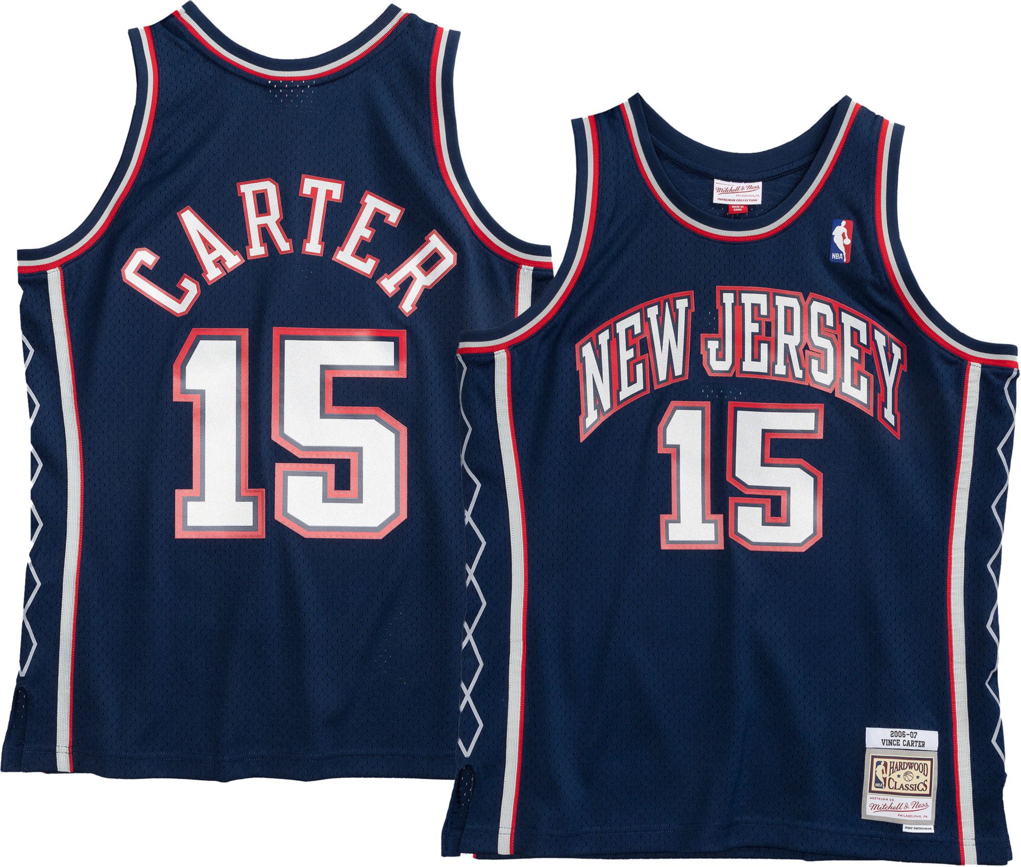 Mitchell & Ness Men's Brooklyn Nets Vince Carter #15 Swingman Jersey product image