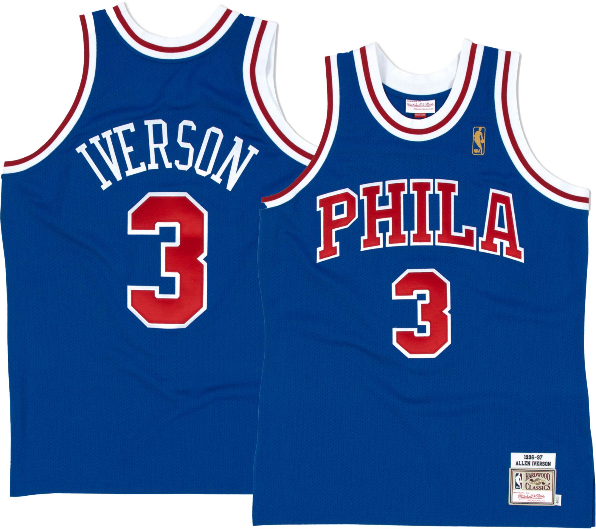 Mitchell & Ness Men's Philadelphia 76ers Allen Iverson #3 Swingman Jersey product image