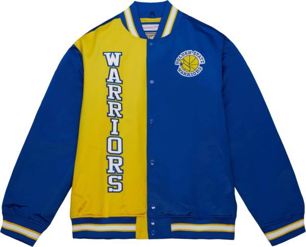 Mitchell and ness outlet warriors satin jacket