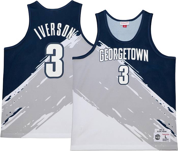 Allen Iverson Georgetown Jersey Mitchell & Ness Sz L for Sale in