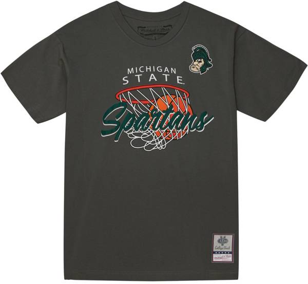 Mitchell & Ness Men's Michigan State Grey Mad Hoops T-Shirt product image