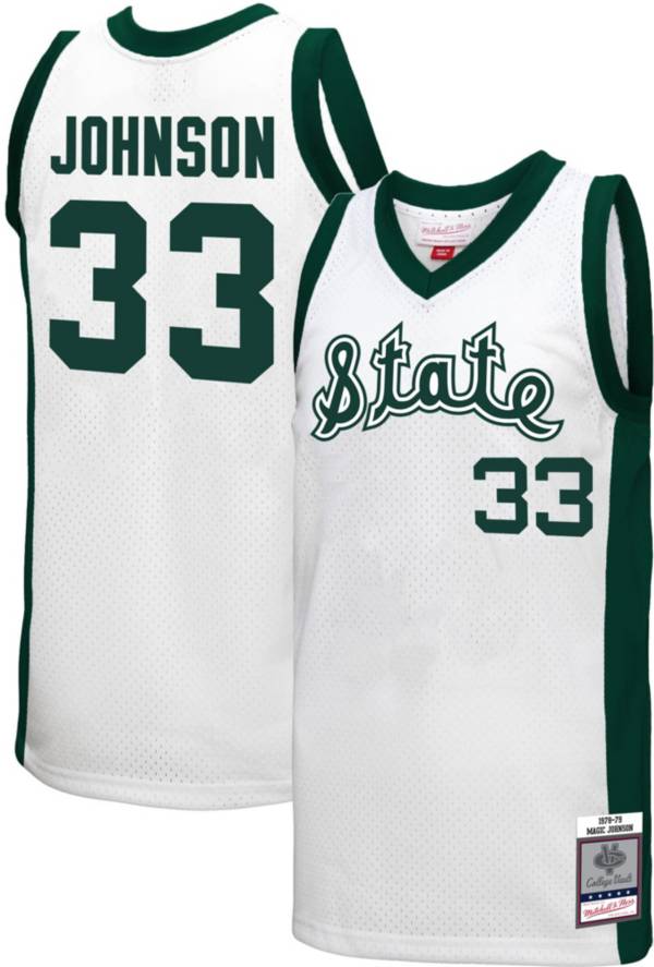 Michigan state best sale throwback basketball jersey