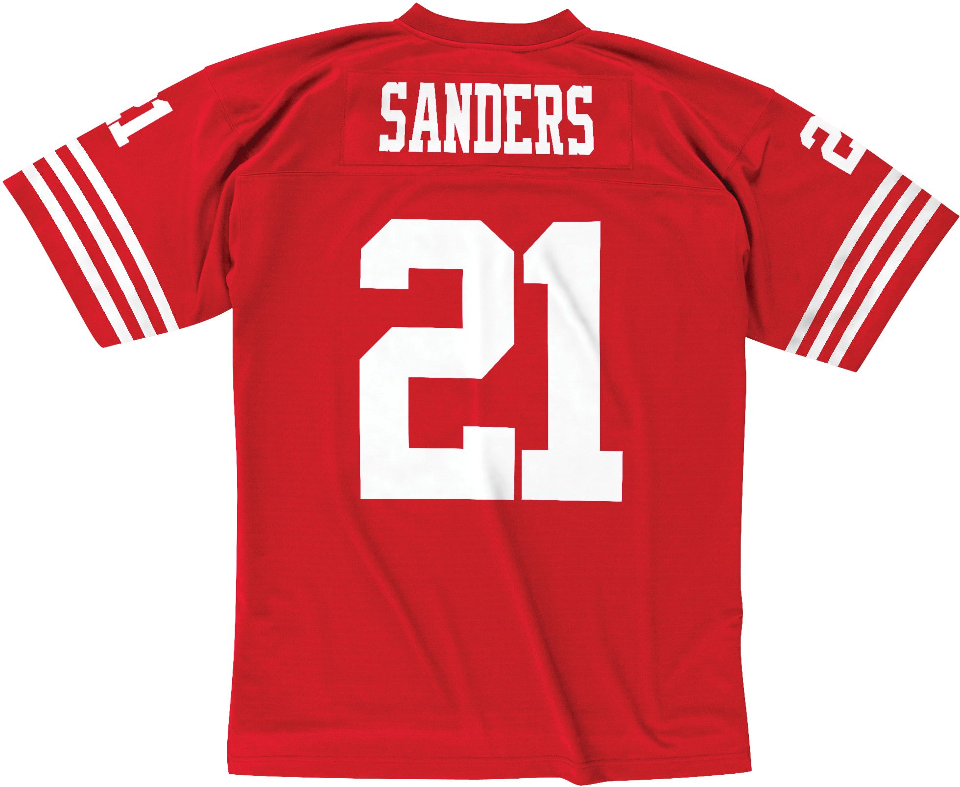 Mitchell & Ness Men's San Francisco 49ers Deion Sanders #21 1994 Red Throwback Jersey product image