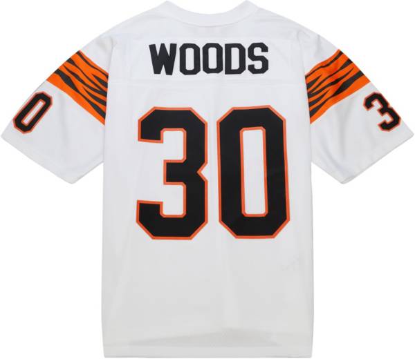 Mitchell & Ness Men's Cincinnati Bengals Ickey Woods #30 1988 White Throwback  Jersey