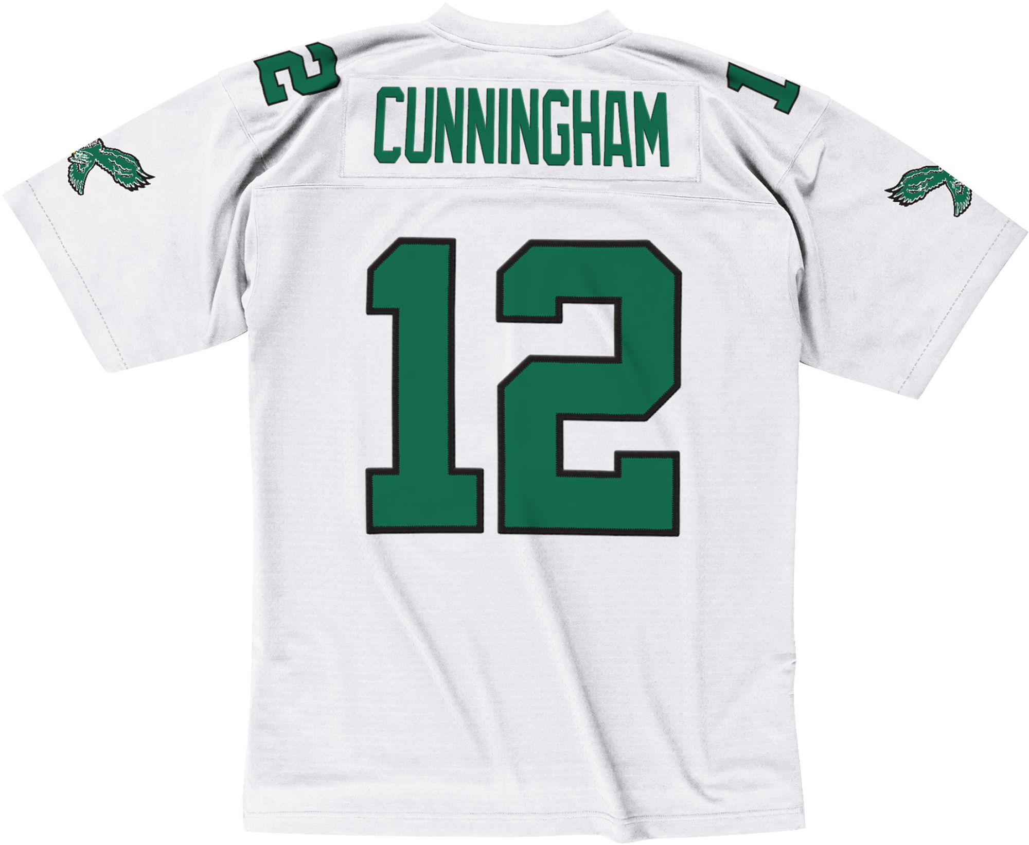 Mitchell & Ness Men's Philadelphia Eagles Randall Cunningham #12 1990 White Throwback Jersey product image