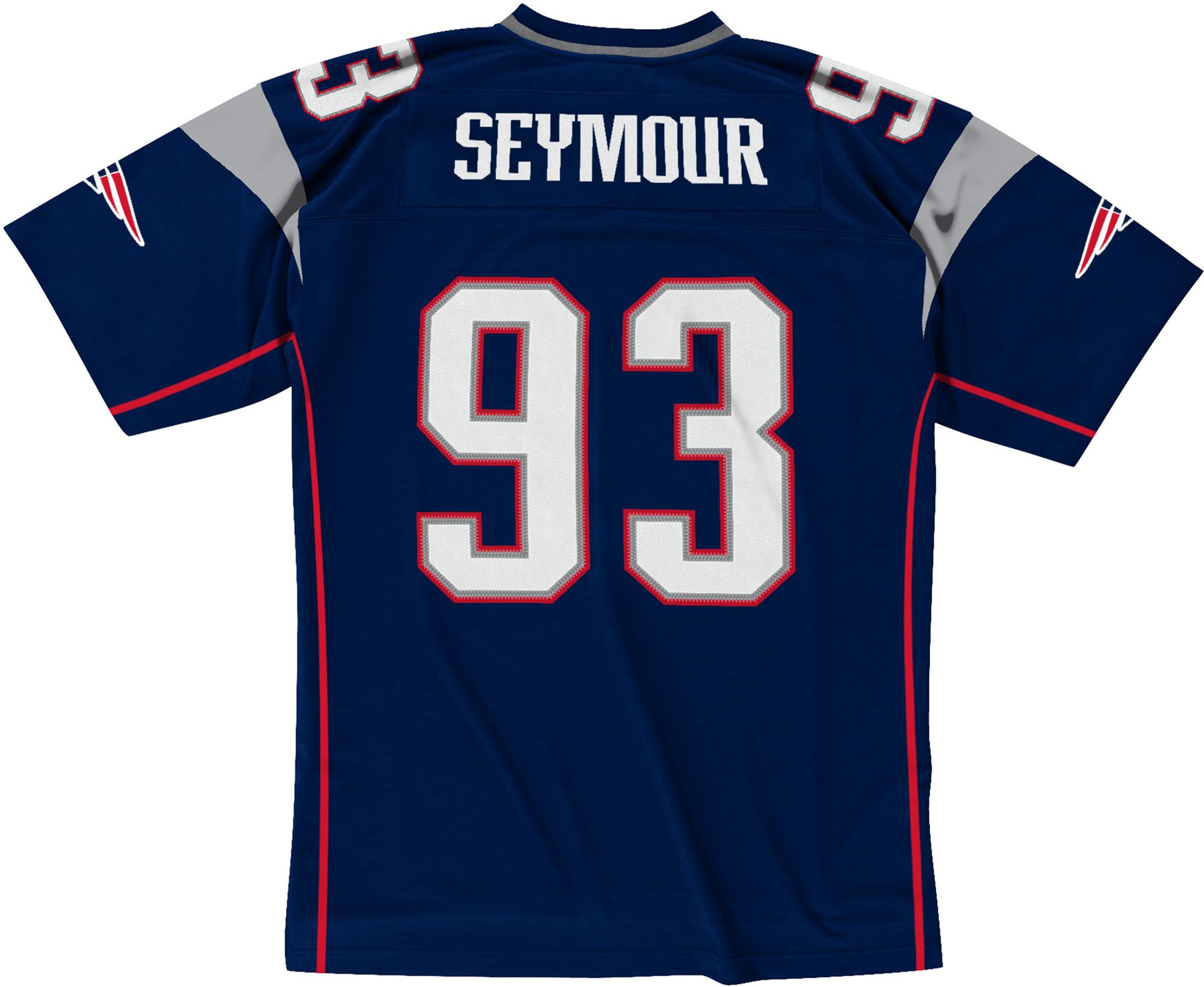Mitchell & Ness Men's New England Patriots Richard Seymour #93 2003 Red Throwback Jersey product image