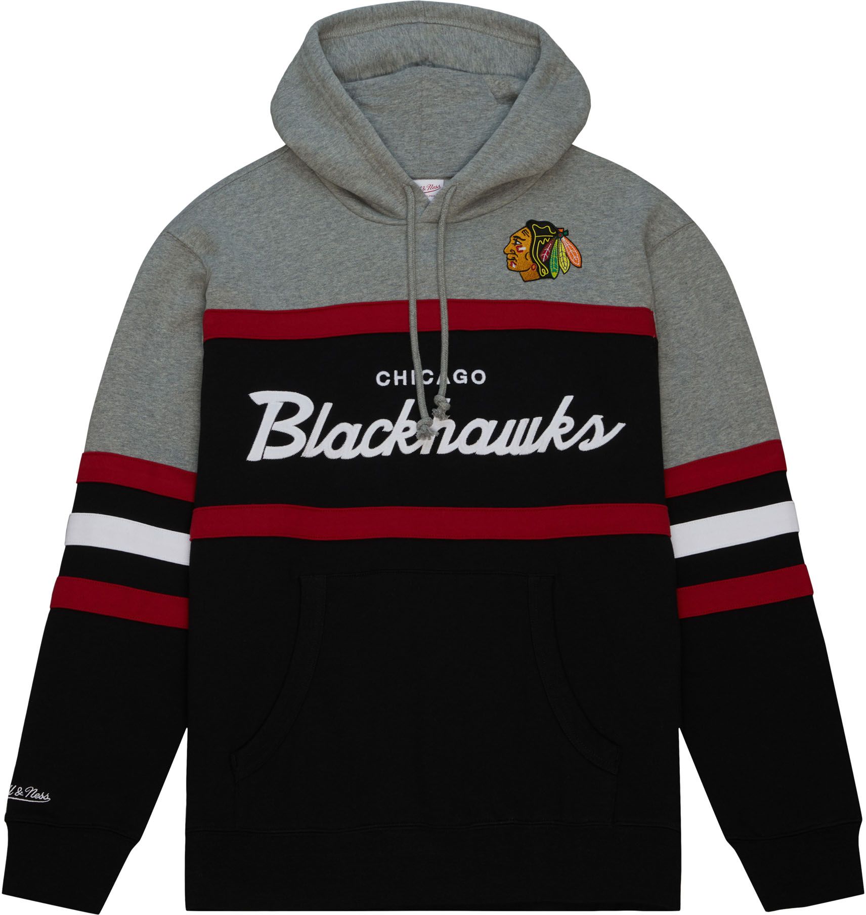 Mitchell & Ness Chicago Blackhawks Head Coach Black Pullover Hoodie product image