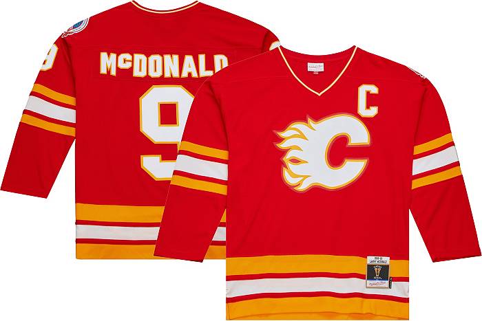 Fanatics NHL Calgary Flames Lanny McDonald #9 Breakaway Vintage Replica Jersey, Men's, Medium, Red