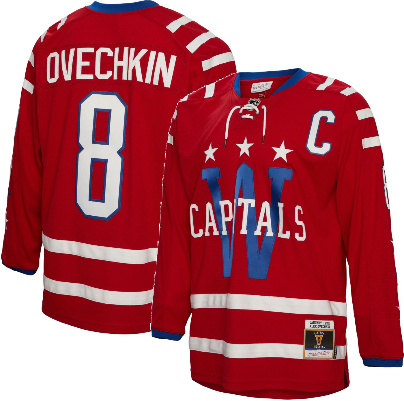 Mitchell Ness Adult Washington Capitals Alex Ovechkin 8 15 Blue Line Jersey Dick s Sporting Goods