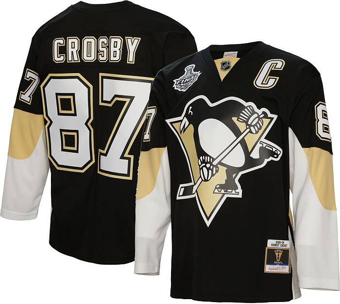 NHL Pittsburgh Penguins Sidney Crosby #87 Reebok Hockey Winter Classic  Jersey Youth Size L/XL –