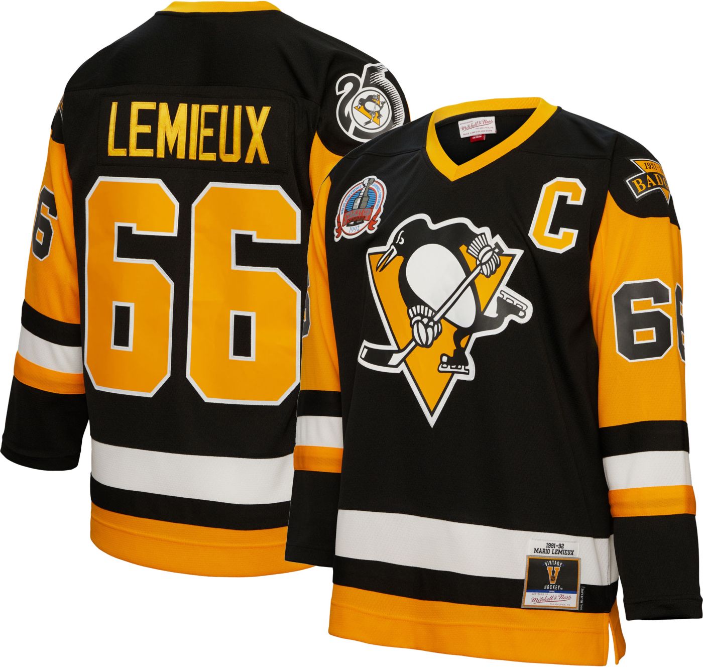 LEMIEUX #66 Penguins 1992 hotsell CCM NHL Jersey