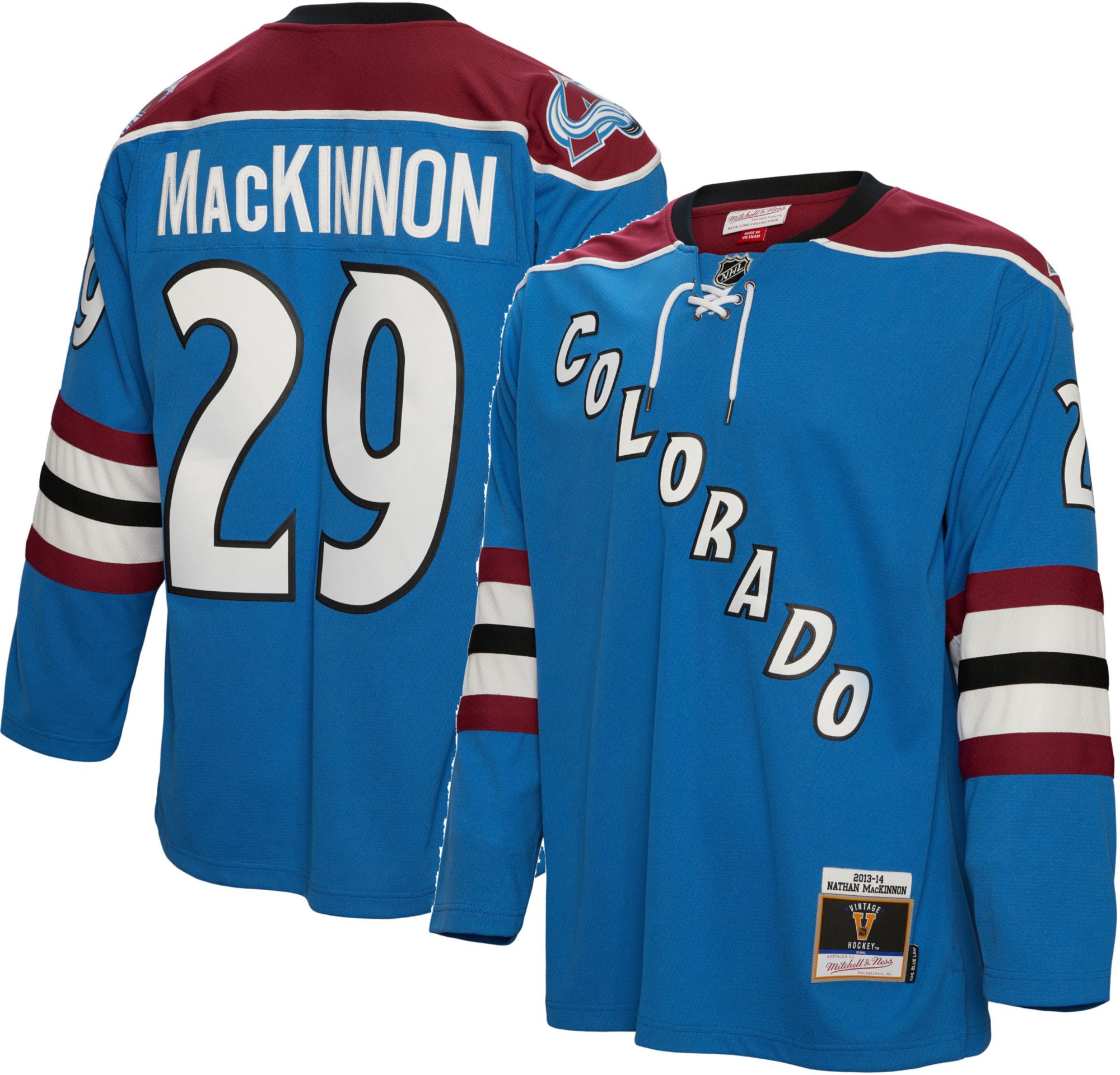 Colorado Avalanche No29 Nathan MacKinnon Green Salute to Service Womens Stitched Jersey