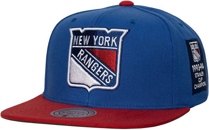 Mitchell & Ness Men's Mitchell & Ness Blue New York Rangers Alternate Flip  Snapback Hat