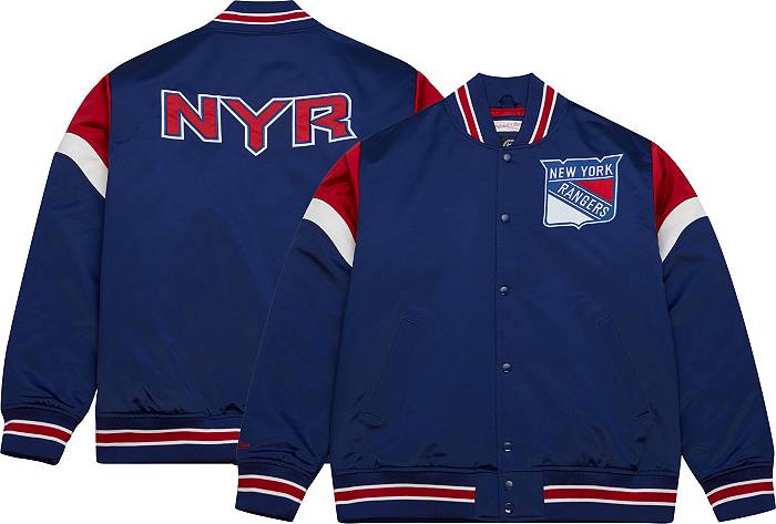New York Rangers Hometown LW Satin Jacket By Mitchell & Ness - Mens