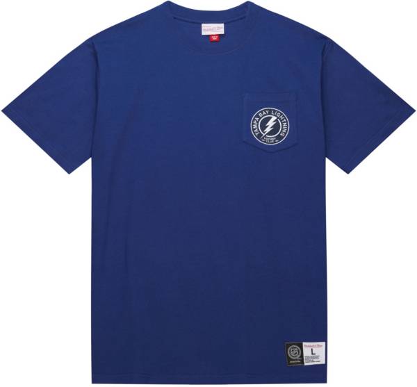 Mitchell & Ness Tampa Bay Lightning Pocket Blue T-Shirt | Dick's