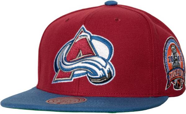 Mitchell & Ness Colorado Avalanche 2-Tone Stanley Cup Patch Snapback Hat