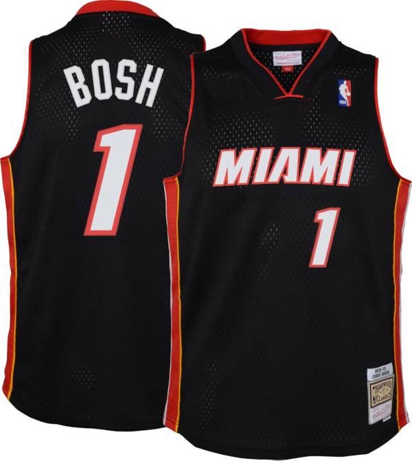 Nike Youth Miami Heat Chris Bosh #1 2012 Black Swingman Jersey