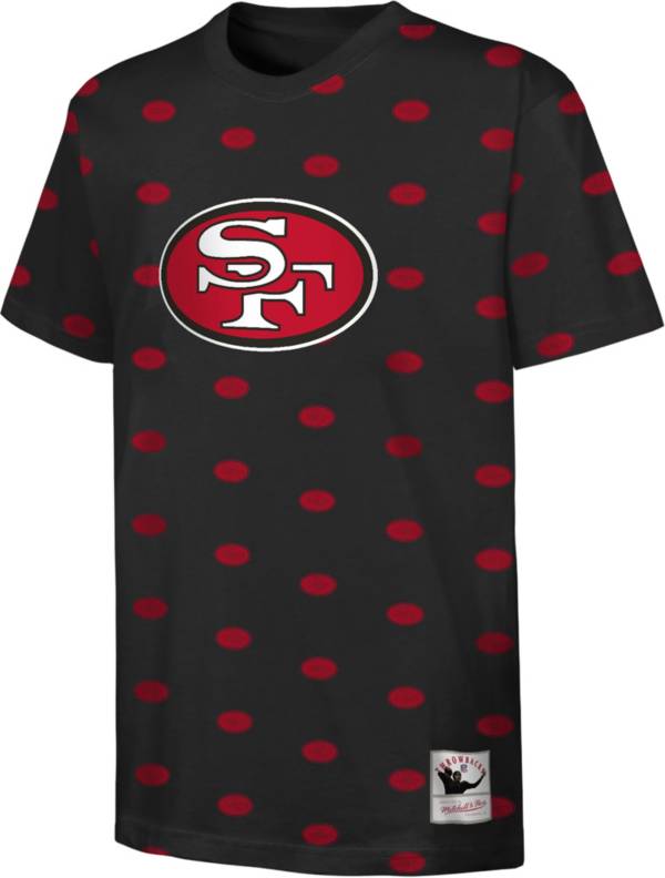 Mitchell & Ness Youth San Francisco 49ers All-Over Print Black T-Shirt