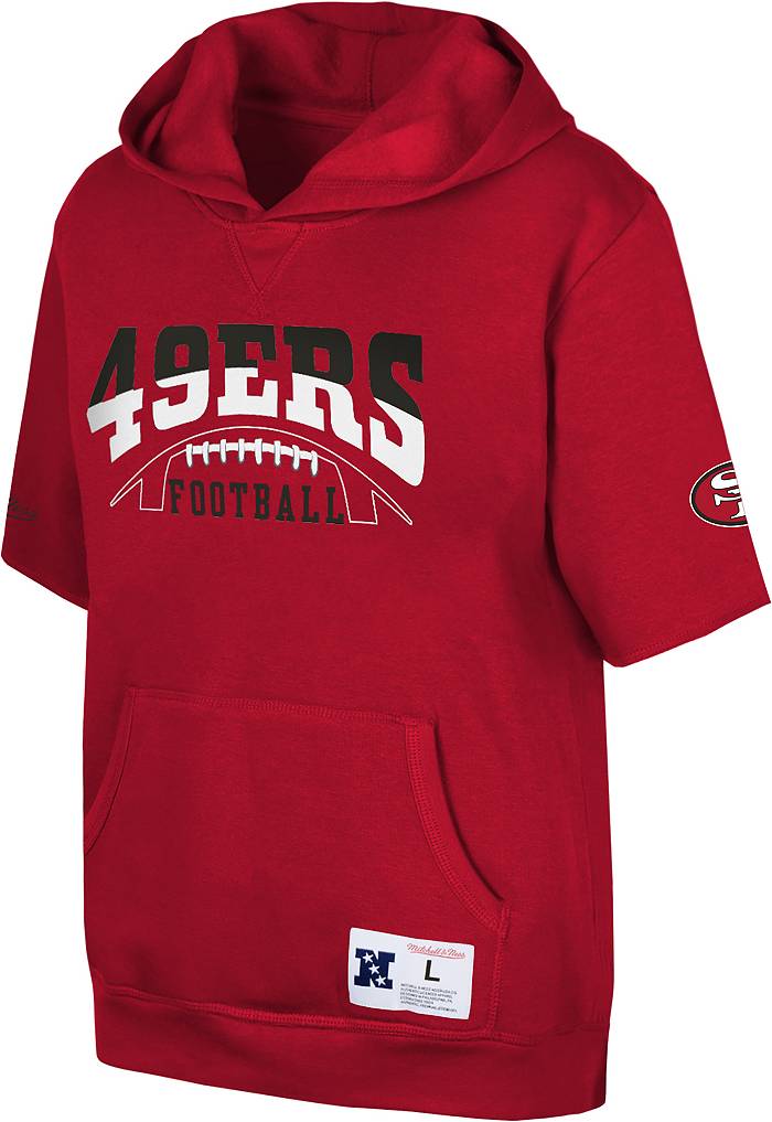 Mitchell & Ness Youth San Francisco 49ers Wordmark Red Pullover Hoodie