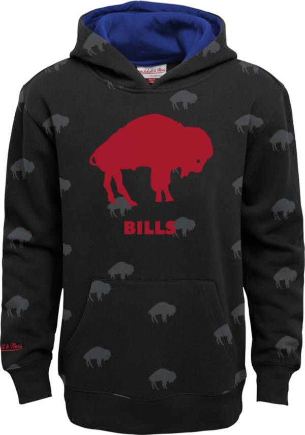 Mitchell Ness Youth Buffalo Bills All Over Print Black Pullover