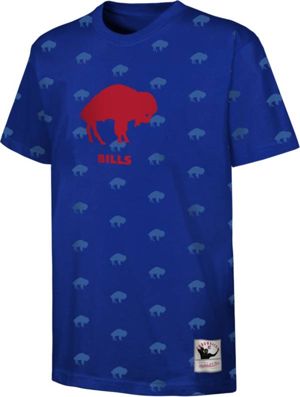 Mitchell & Ness Youth Buffalo Bills T-Shirt | Grey | Size Medium 10/12