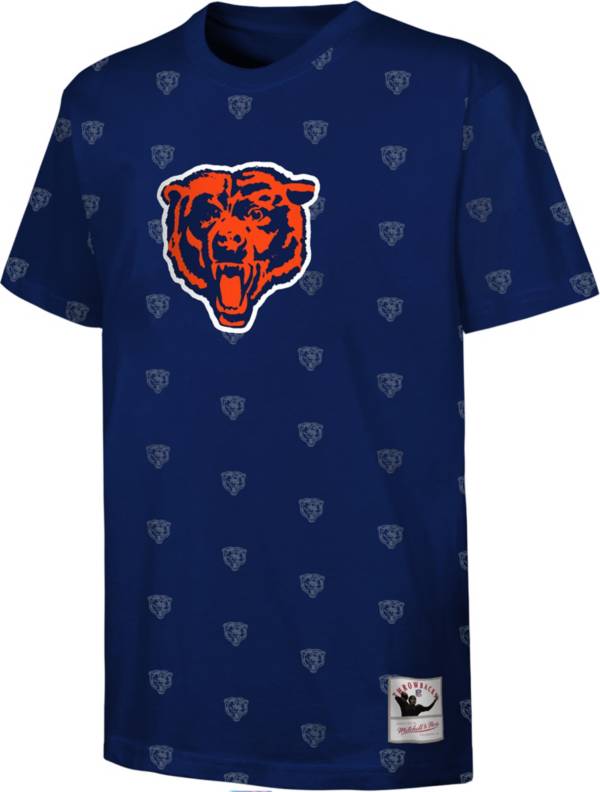 Mitchell & Ness Youth Chicago Bears All-Over Print Navy T-Shirt product image