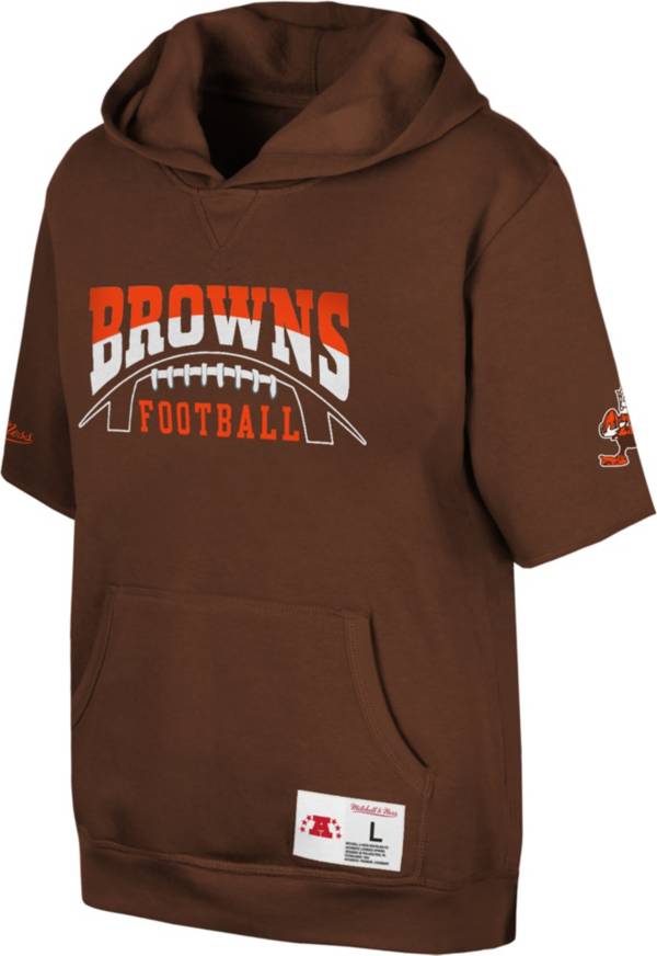 Mitchell & Ness Youth Cleveland Browns Wordmark Brown Pullover